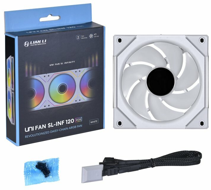 PC用ファン・クーラー Lian Li UNI FAN SL-INF WIRELESS 120 WH Lian Li Uni Fan SL-INF 120 RGB Single Pack Wit, 120mm: beste prijs