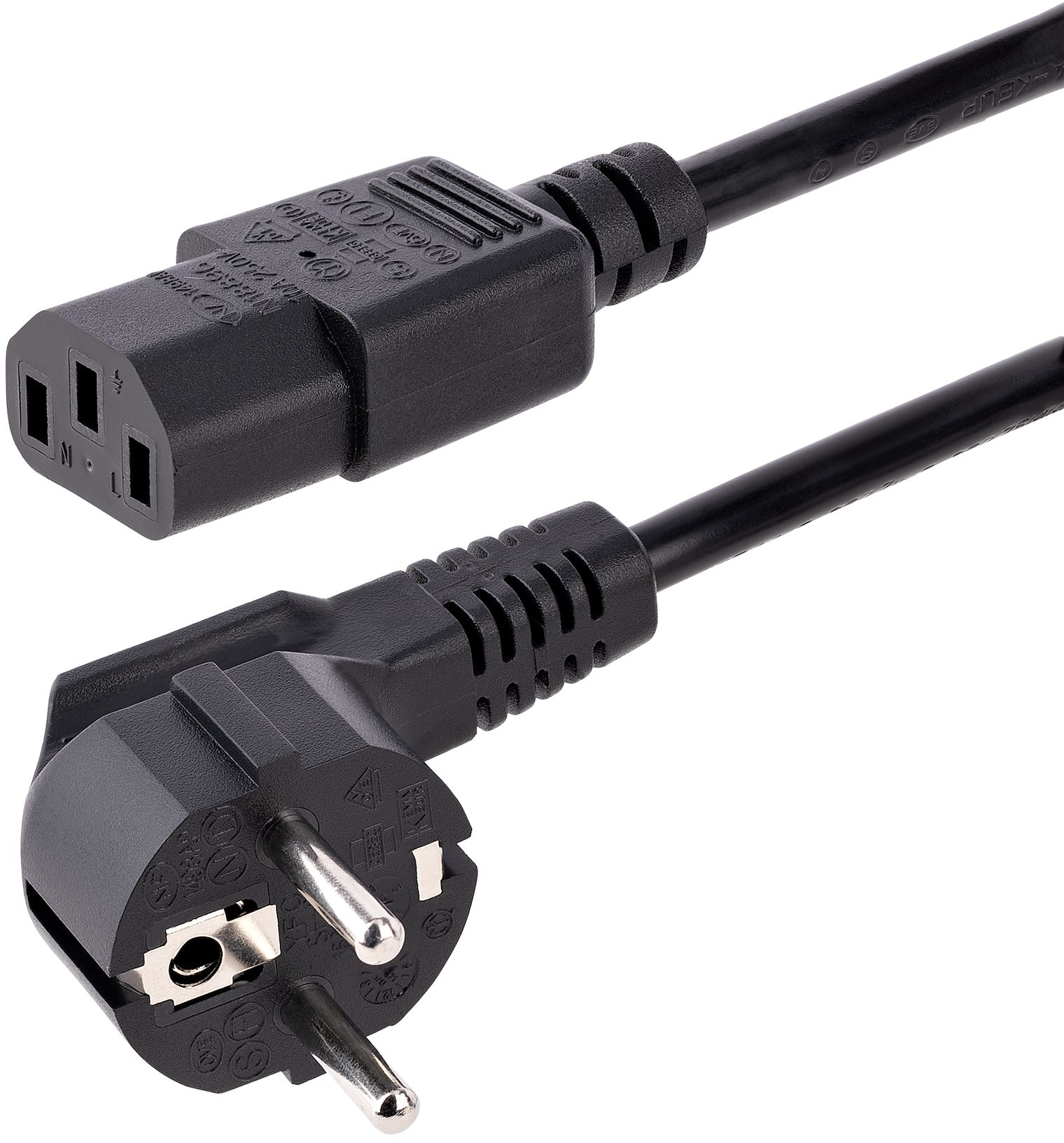 Stroomsplitterkabel C14 naar C13 Euro CEE7/16, kabelconverter