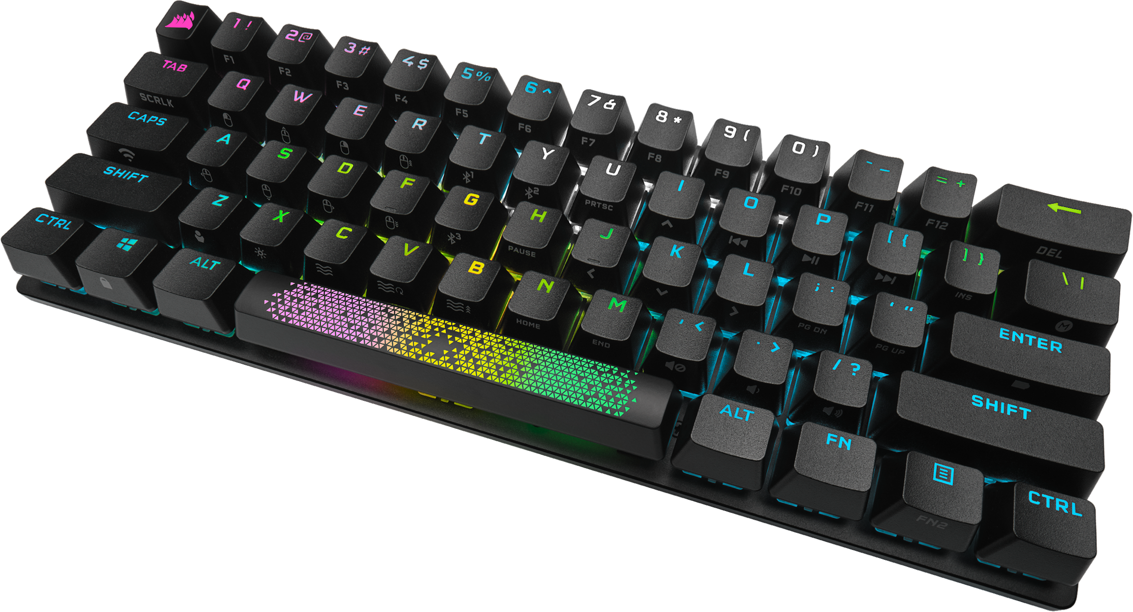 Corsair K70 Pro Mini Wireless 60%, Cherry MX Red, Qwerty US, Zwart