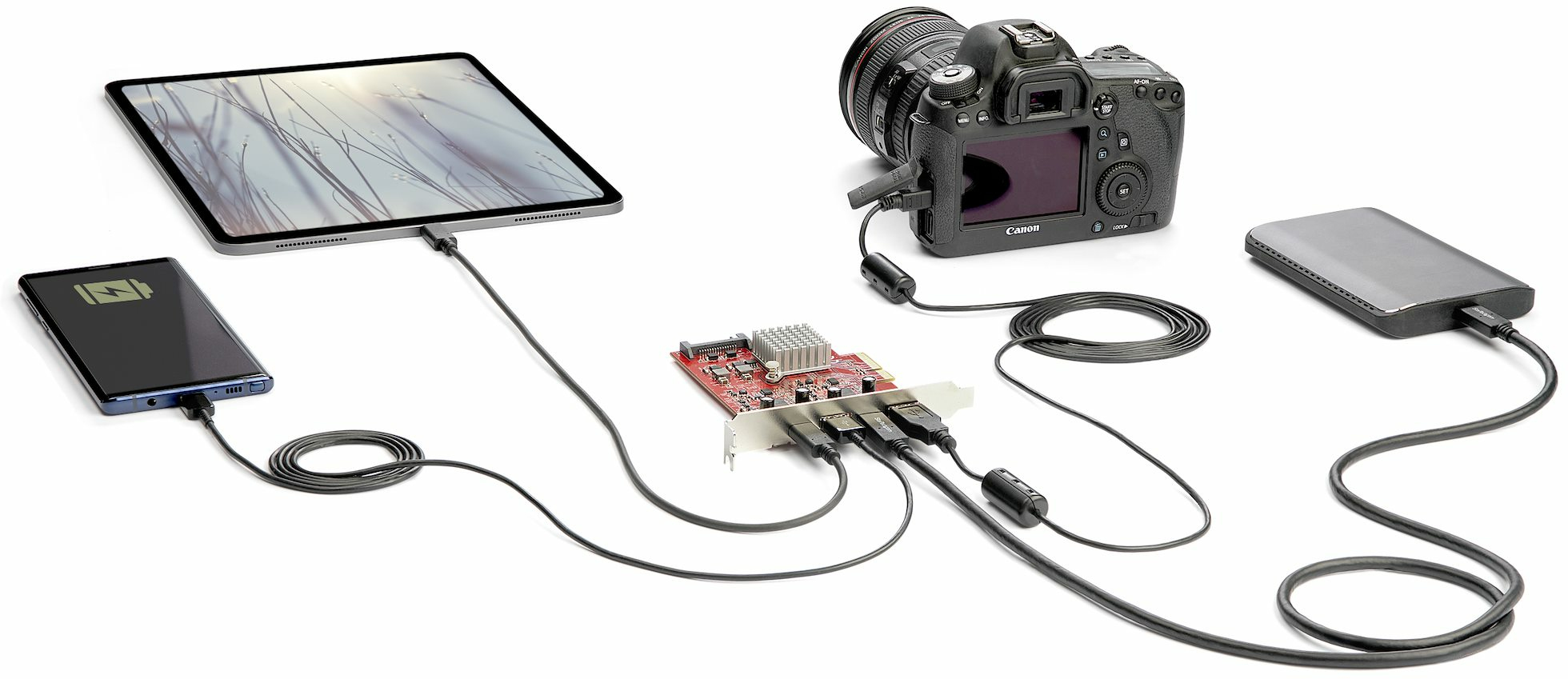 USB C PCI-kaart PCIe Naar USB 3.2 Gen 2 - Dubbele USB-C 10 Gbps ASMedia ASM3142