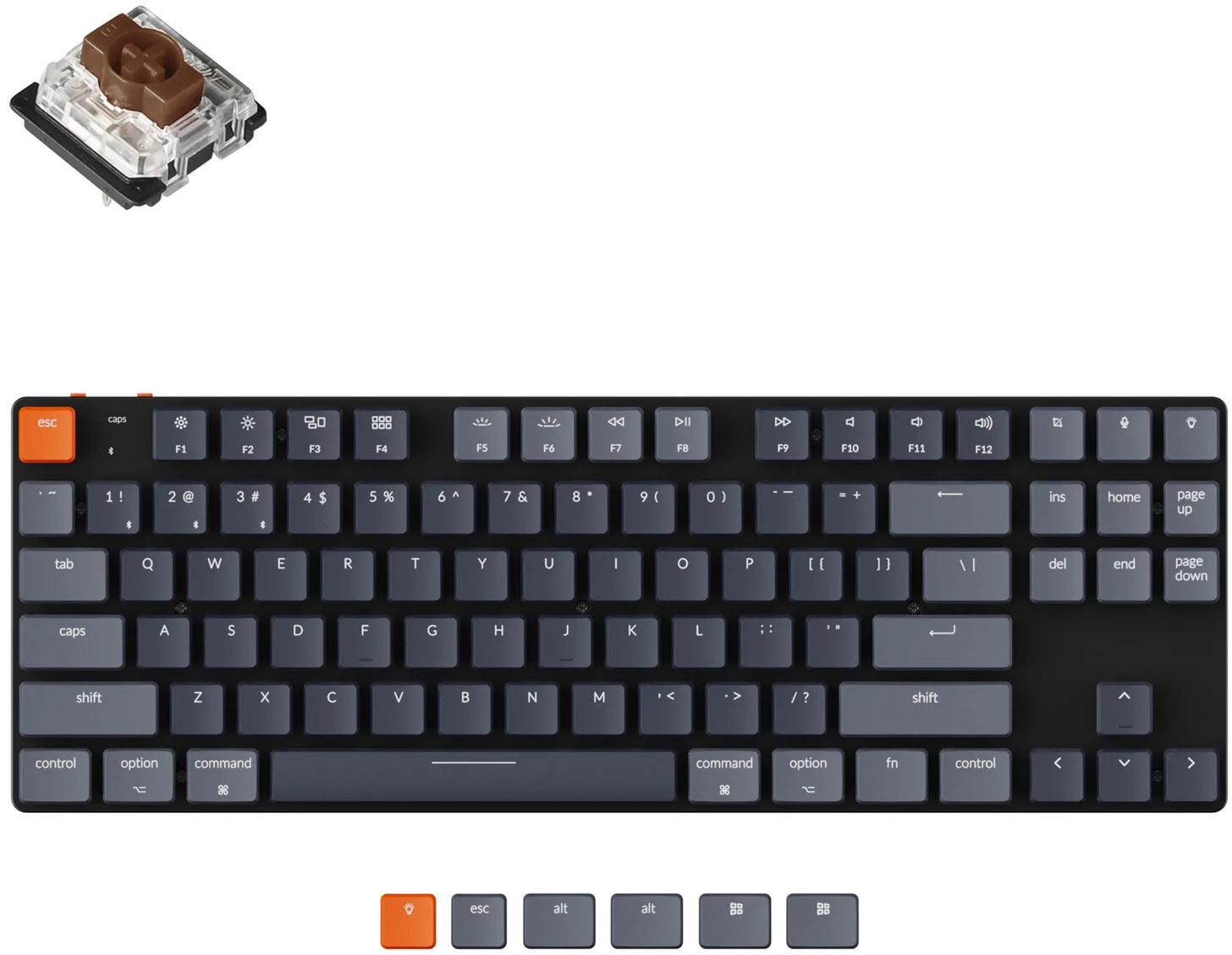 Keychron K1 SE (White Backlight, Hot-Swappable, Gateron Brown