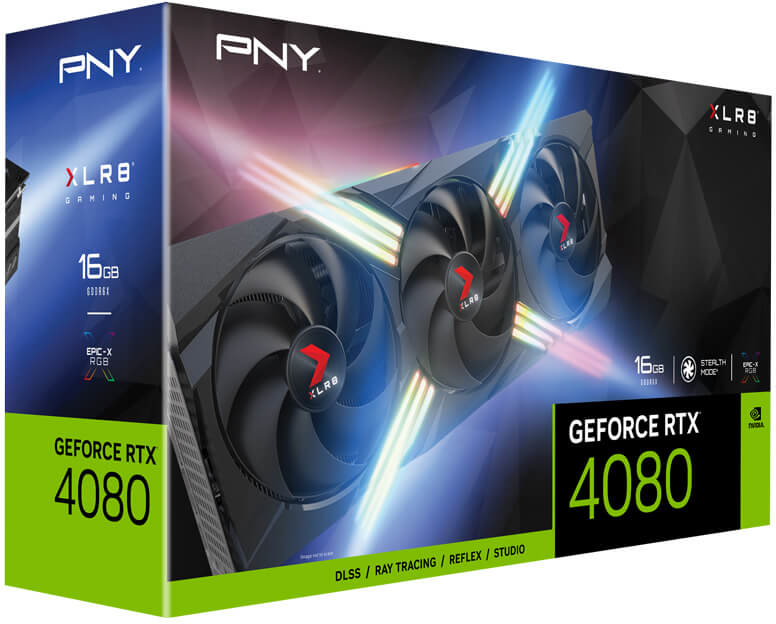 PNY GeForce RTX 4080 16GB XLR8 Gaming VERTO EPIC-X RGB Triple Fan