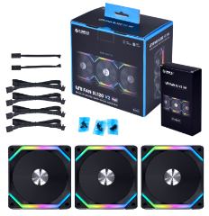 Lian Li UNI FAN SL120 V2 3-pack Zwart, 120mm: beste prijzen, echte