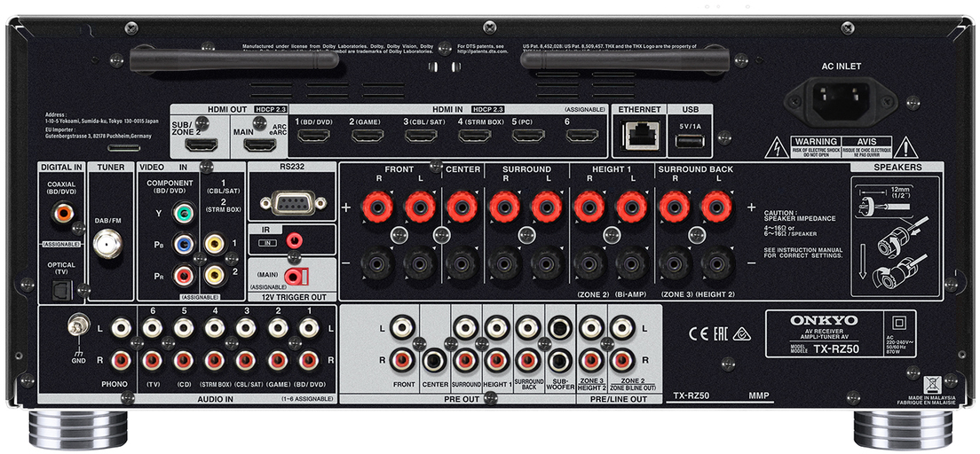 Onkyo TX-RZ50 9.2-Channel Network AV Receiver: beste prijzen
