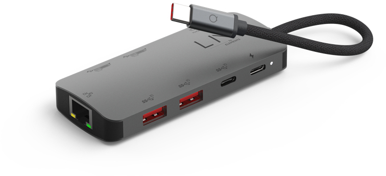 LINQ Connects 8in1 Pro USB-C 10Gbps Multiport Hub with 4K HDMI, Ethernet and Card Reader