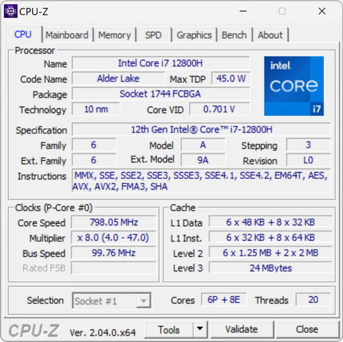 CPU-Z 2.04