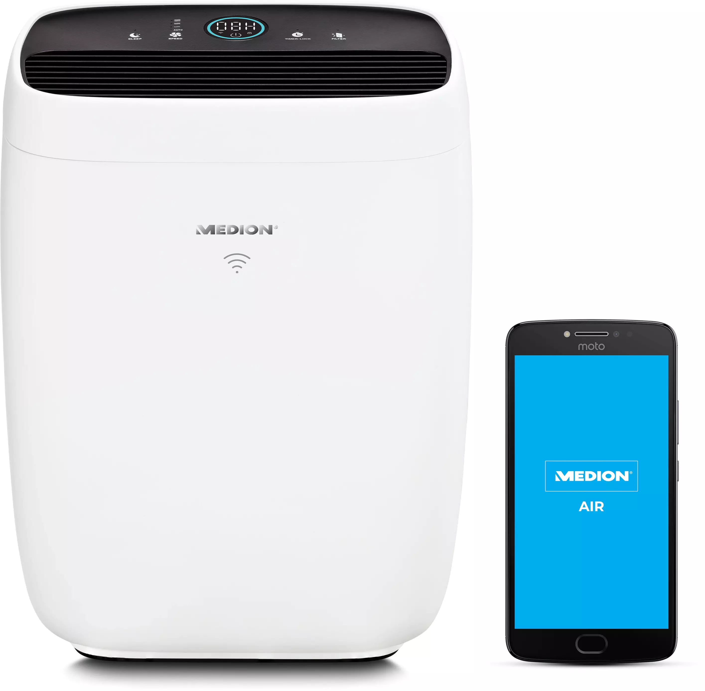 MEDION Luchtreiniger met App Control, HEPA filter