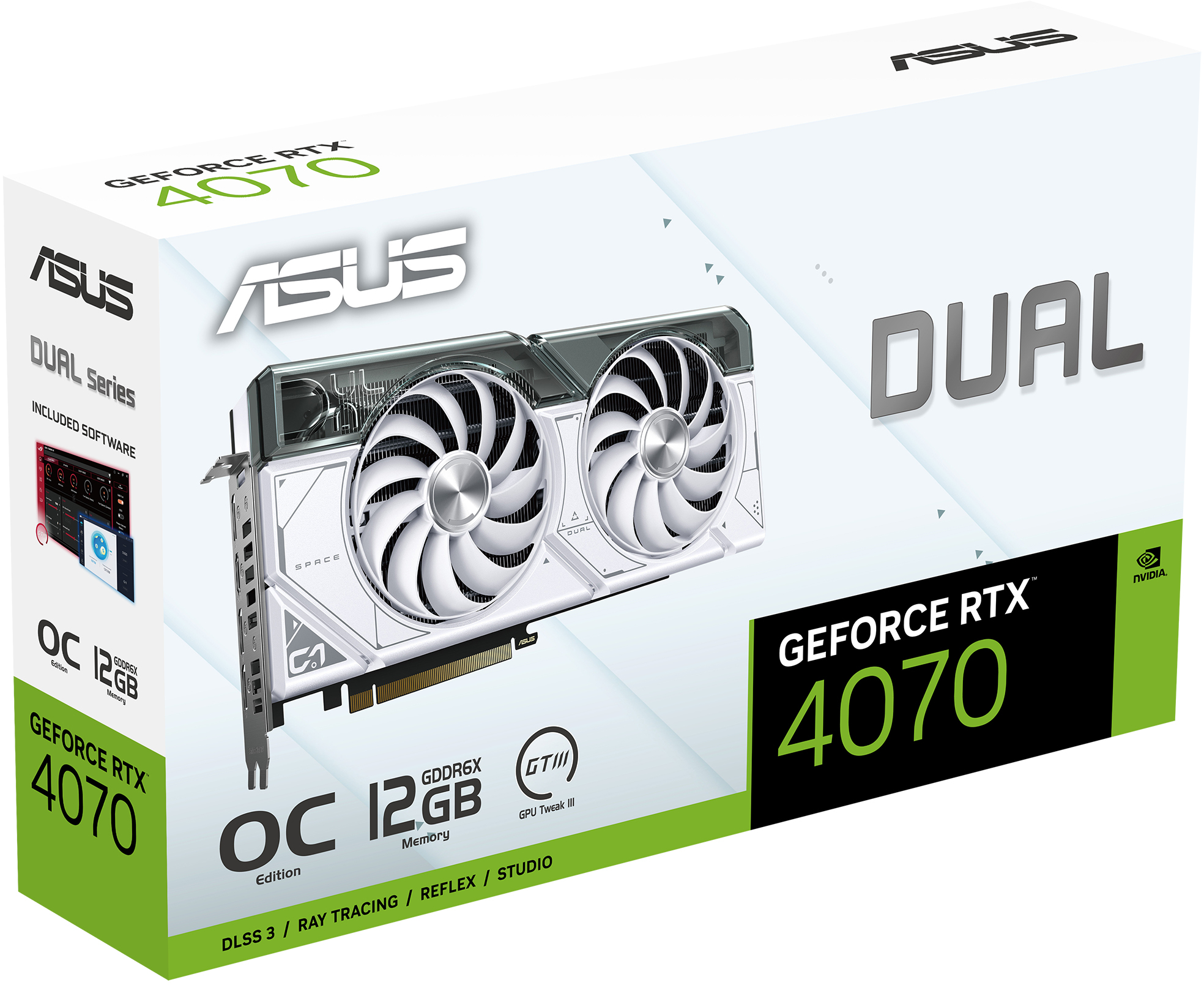 ASUS Dual GeForce RTX 4070 White OC Edition 12GB GDDR6X: beste