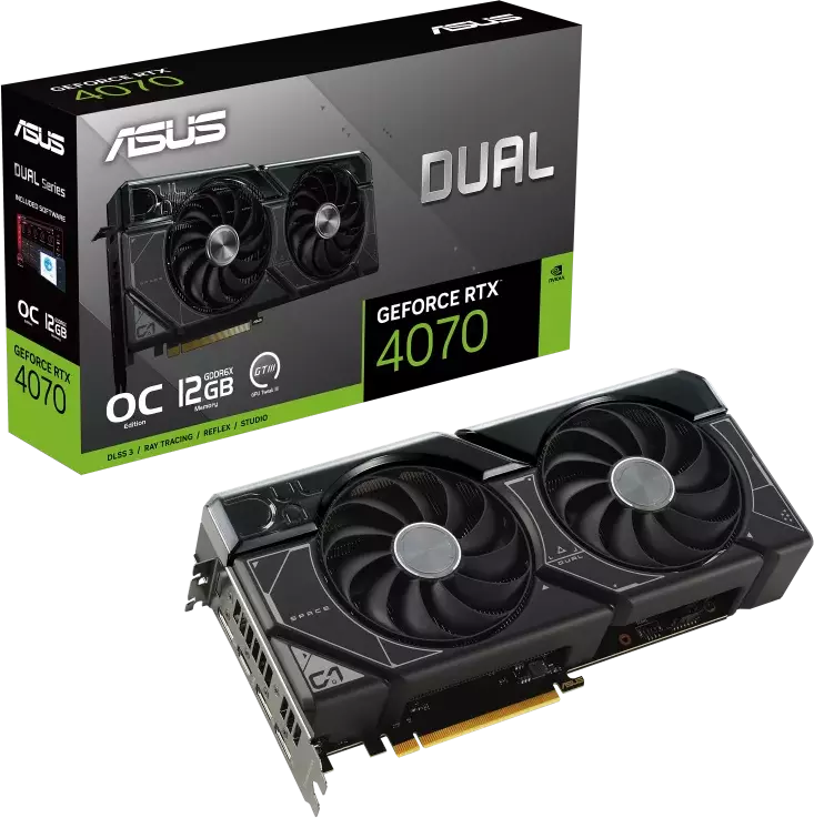 ASUS Dual GeForce RTX 4070 OC Edition 12GB GDDR6X: beste