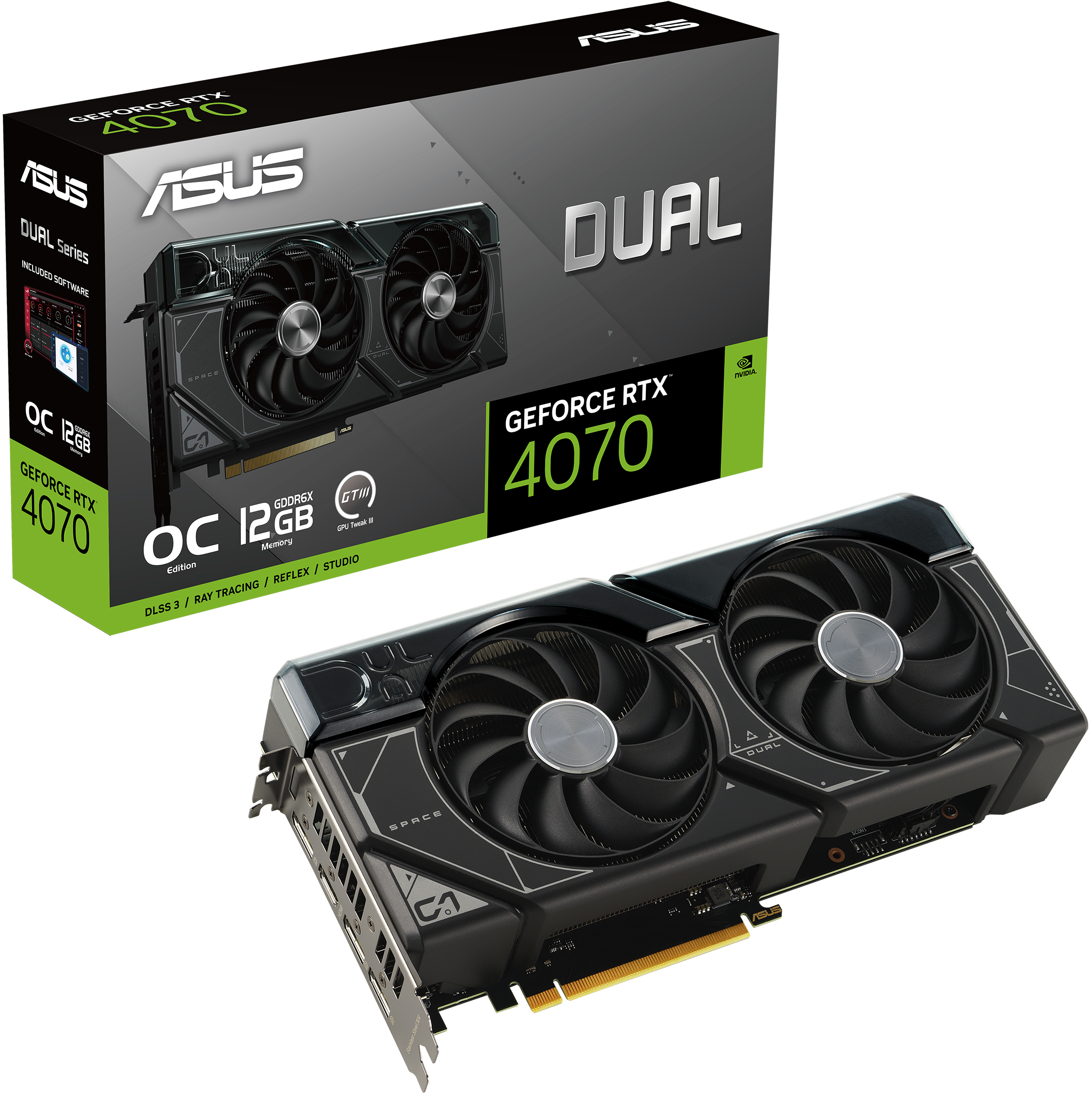 ASUS Dual GeForce RTX 4070 OC Edition 12GB GDDR6X: beste prijzen