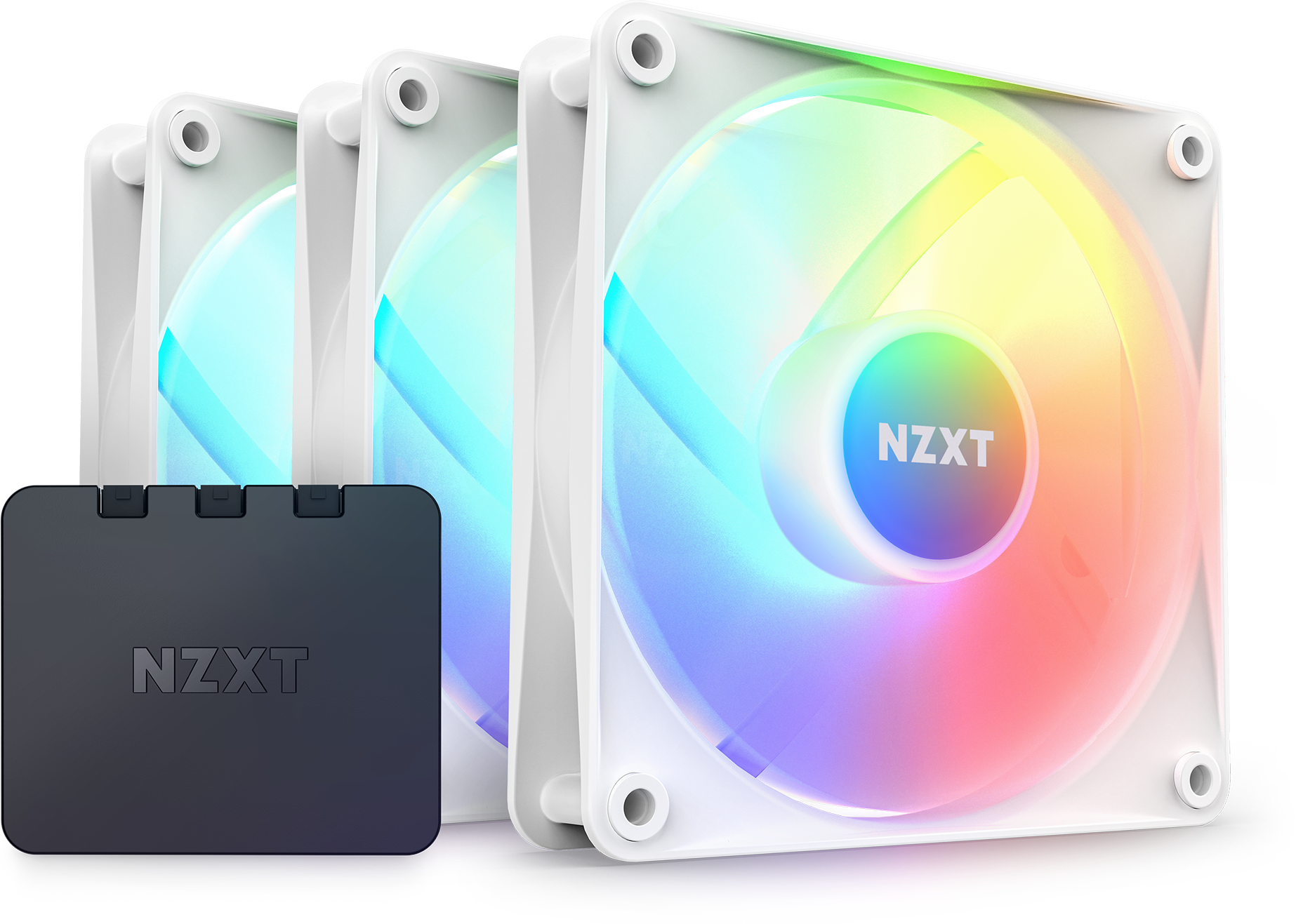 NZXT F120 RGB Core, Triple Pack + controller, Wit: beste prijs