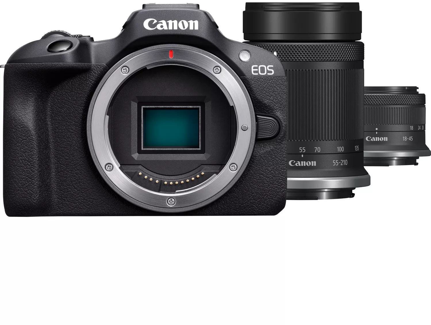 Canon EOS R100 + RF-S 18-45mm F4.5-6.3 IS STM Zwart: beste prijs