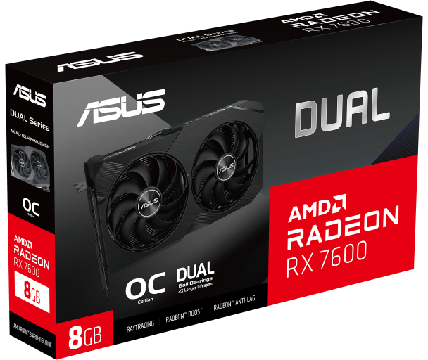 ASUS Dual Radeon RX 7600 OC Edition 8GB GDDR6 V2: beste prijzen