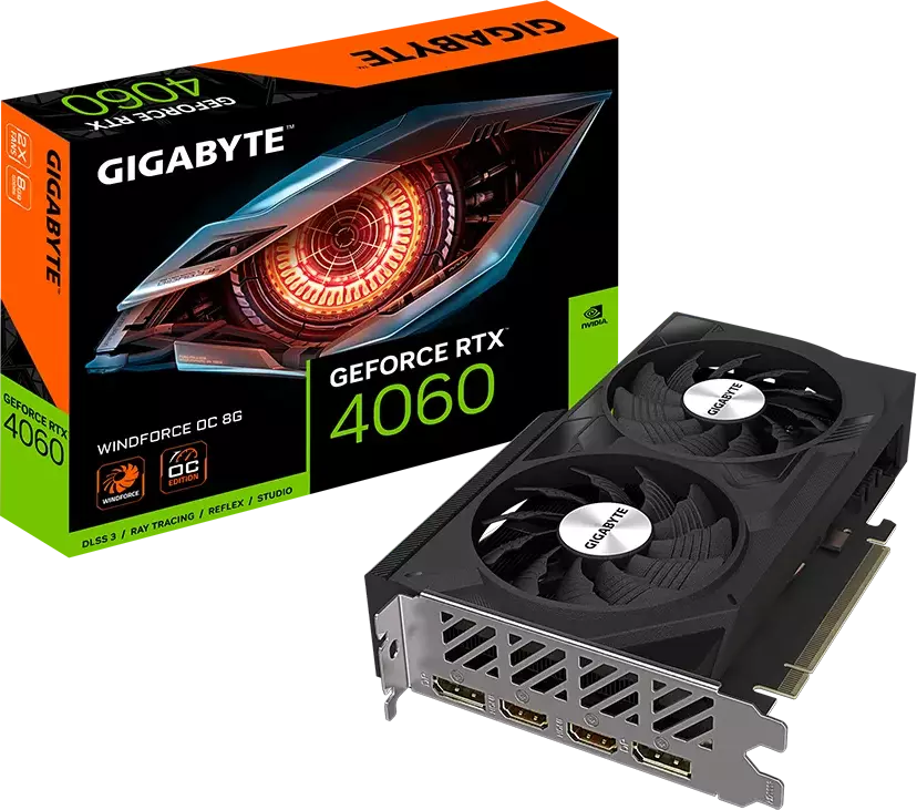 Gigabyte GeForce RTX 4060 Windforce OC 8G: beste prijs - Tweakers
