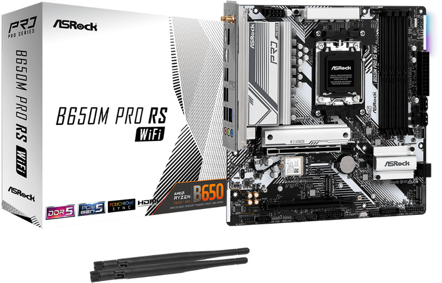 Ryzen 7 7700 ASRock B650M PRO RS WiFiセット ASRock B650M Pro RS WIFI: beste prijzen, echte reviews en