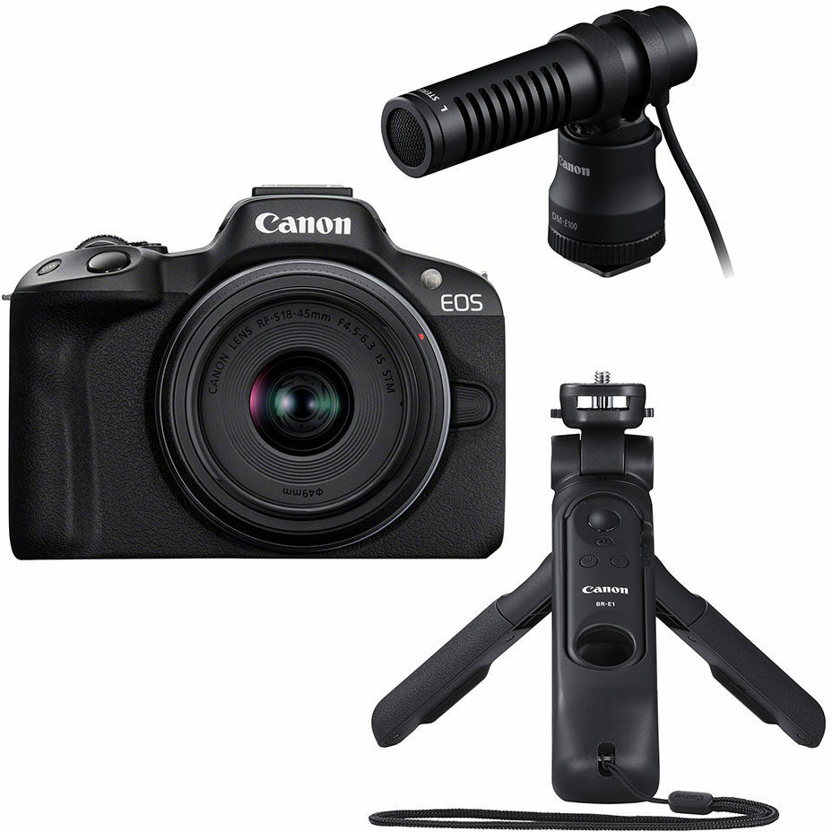 Canon EOS R50 + RF-S 18-45mm F4.5-6.3 IS STM Content Creator Zwart