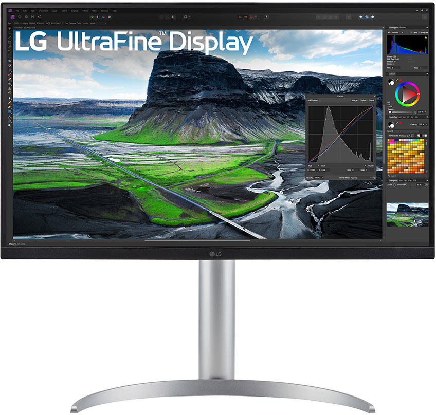 LGUltraFine27UQ850-W-27"Wit,Zilver,Zwart