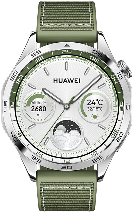 Huawei Watch GT 4 46mm, Zilver (Groen): beste prijs - Tweakers