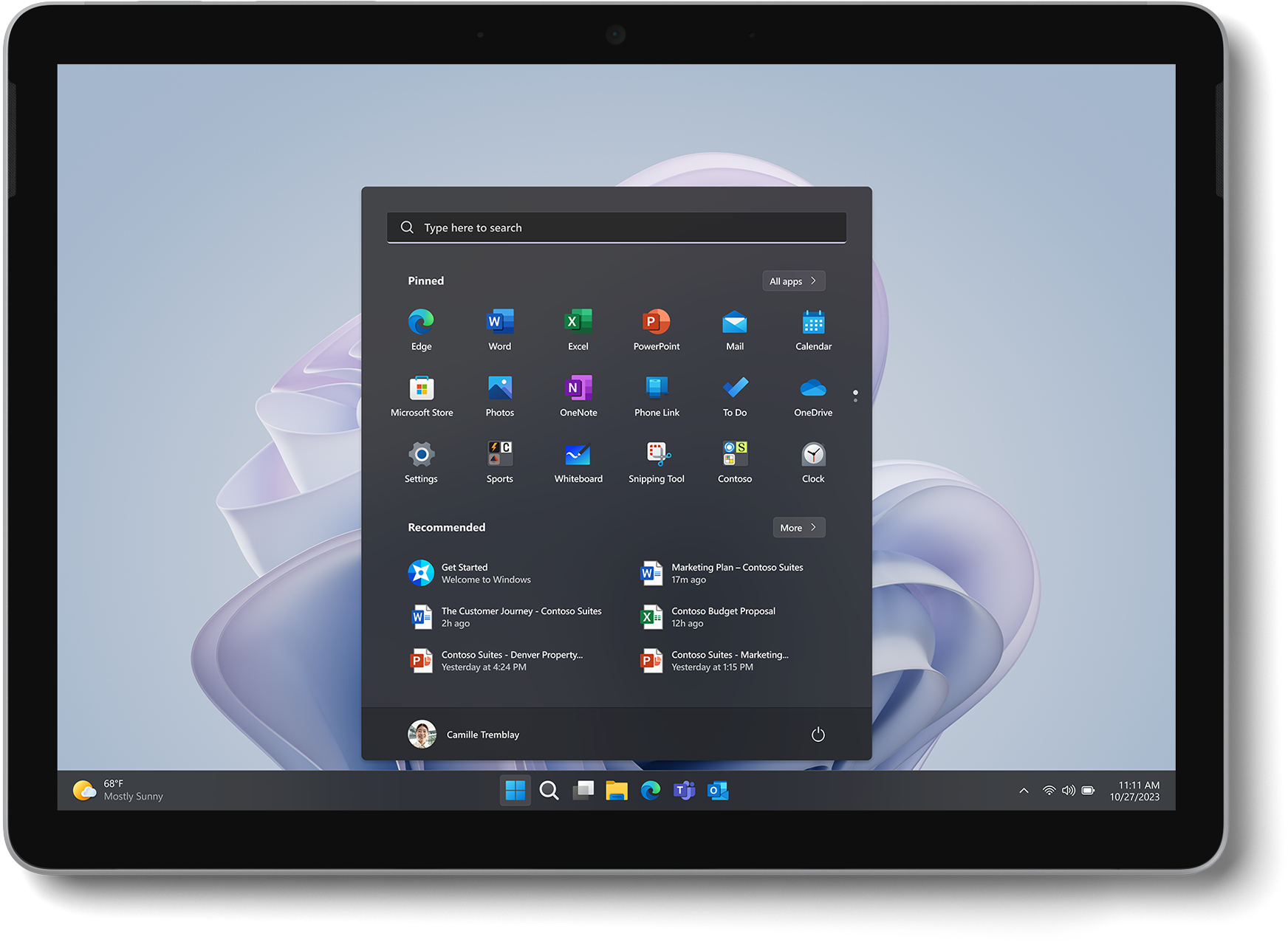 Microsoft Surface Go 4 256GB opslag, Win 11 Pro Platinum: beste