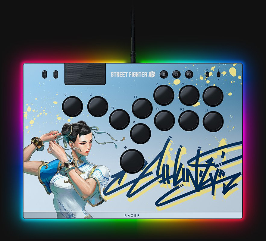 新品未使用！Razer Kitsune SF6 Chun-Li Edition Razer Kitsune - SF6 Chun-Li Edition Multi-color: beste prijs