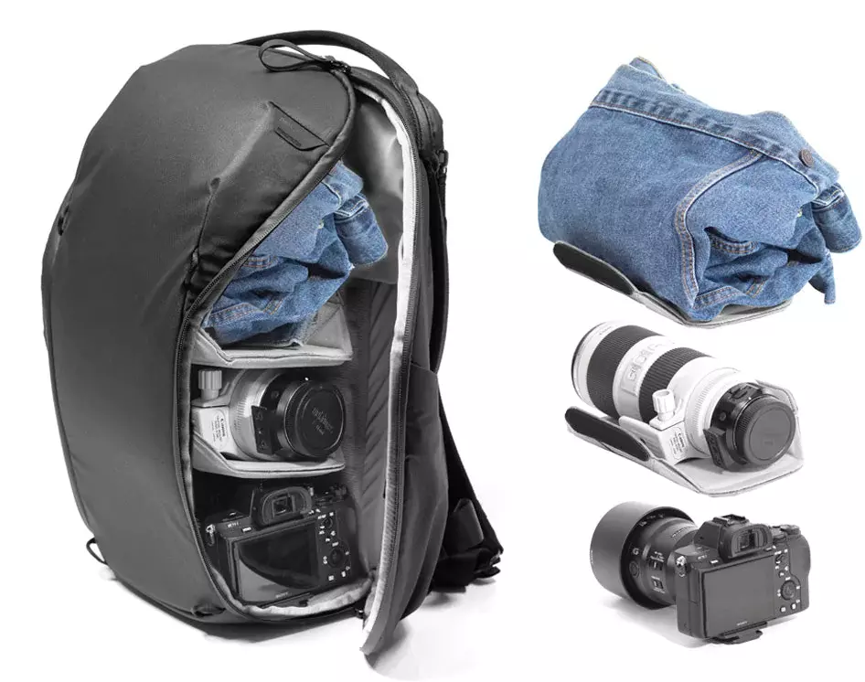 バッグ Peak Design Everyday Backpack Zip 15L Peak Design Everyday Backpack 15L Zip V2 Zwart: beste prijzen
