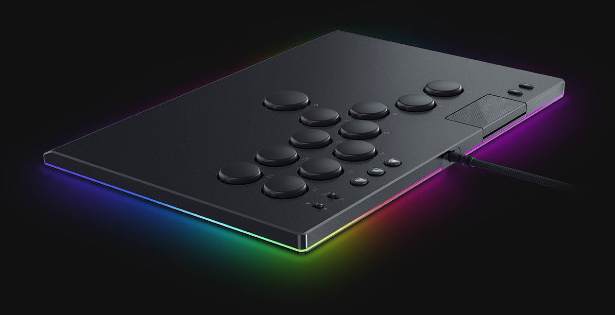 その他 Razer kitsune black CONTROLE ARCADE RAZER KITSUNE FORMATO SLIM SWITCH OPTICO CHROMA