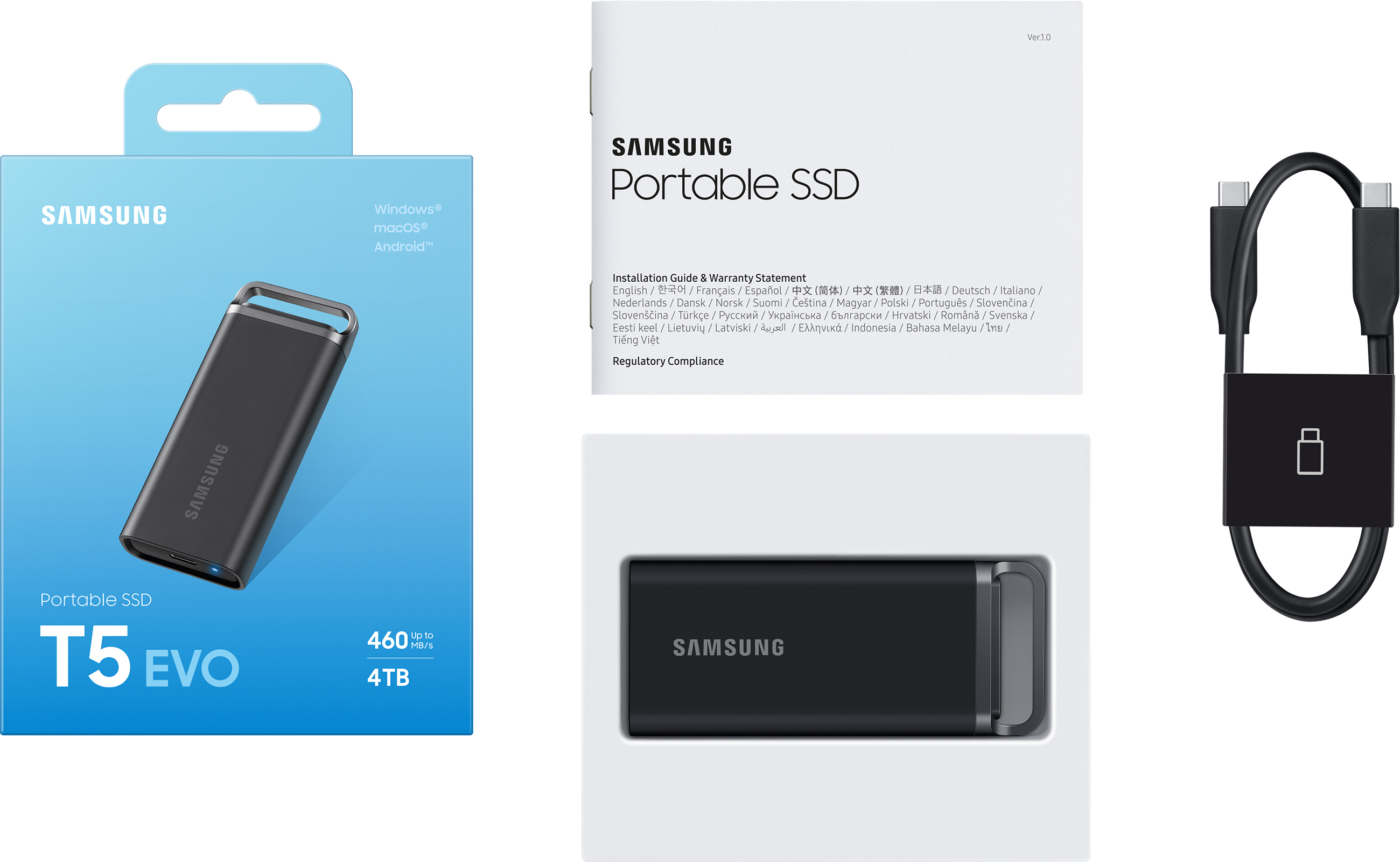 Samsung T5 EVO 4TB Zwart: beste prijzen, echte reviews en
