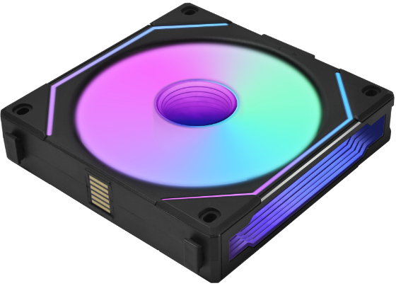 Lian Li Uni Fan SL-INF 120 Reverse RGB Single Pack Zwart, 120mm