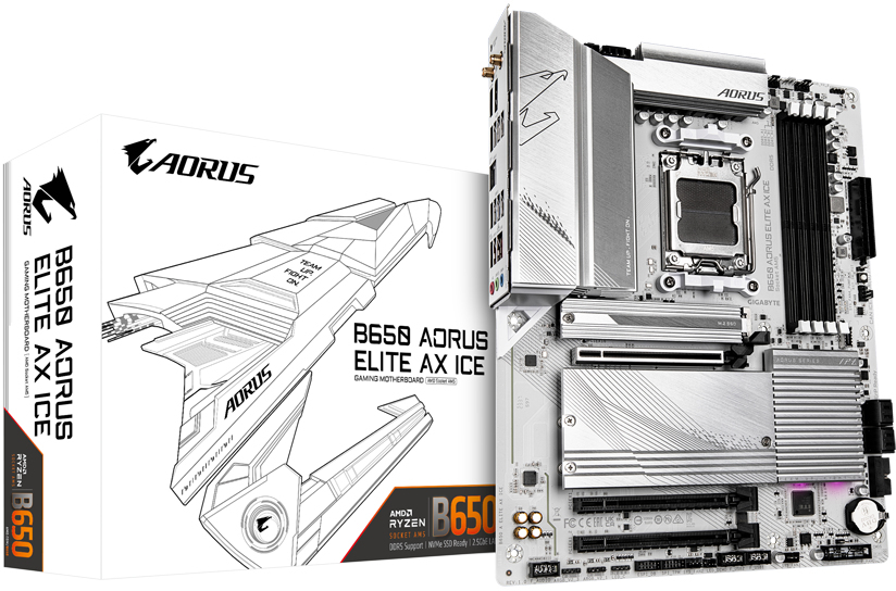 Gigabyte B650 AORUS ELITE AX ICE: beste prijs - Tweakers