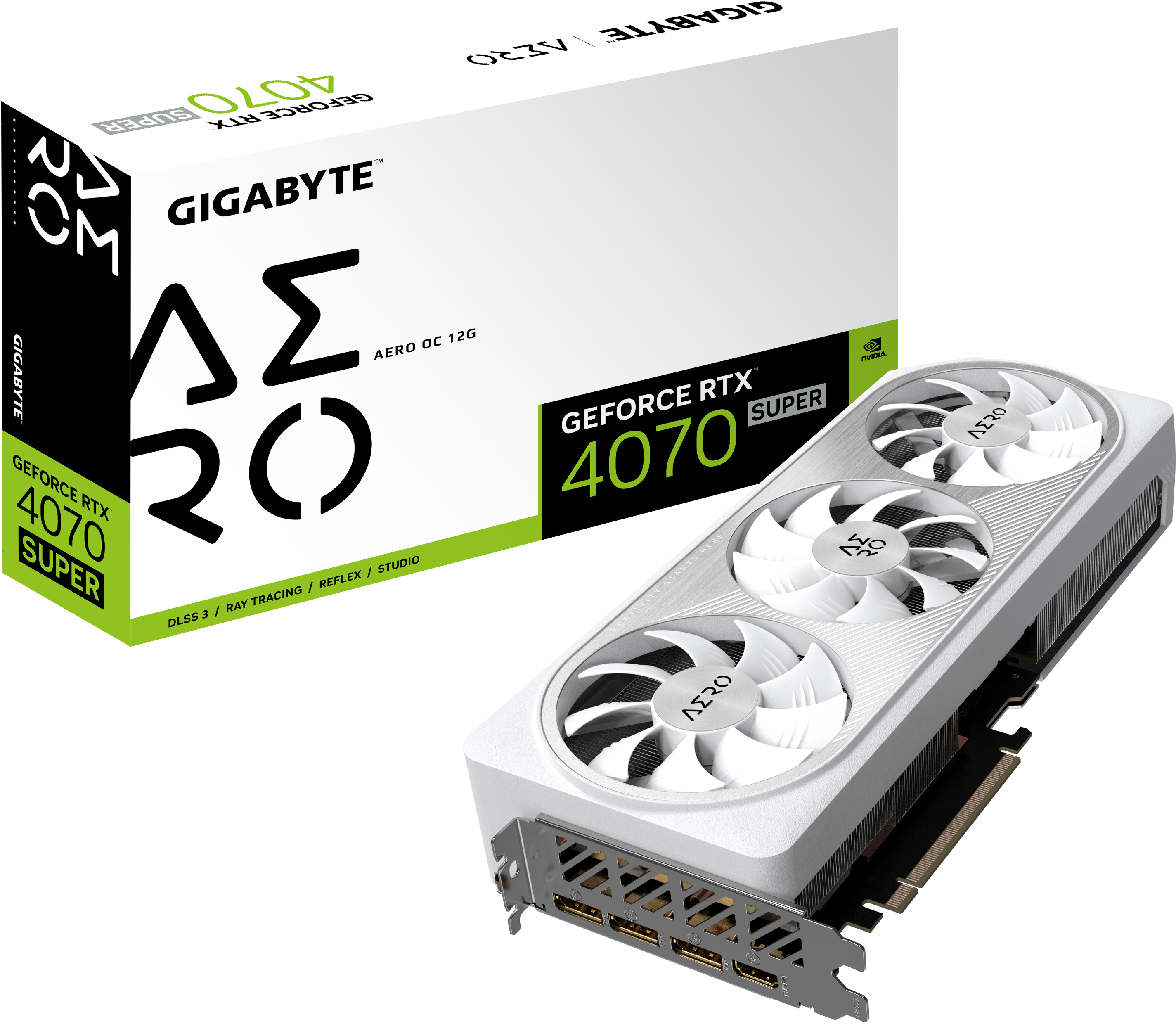 【美品】GIGABYTE GeForce RTX 4070 SUPER AERO Gigabyte GeForce RTX 4070 SUPER AERO OC 12G: beste prijs - Tweakers