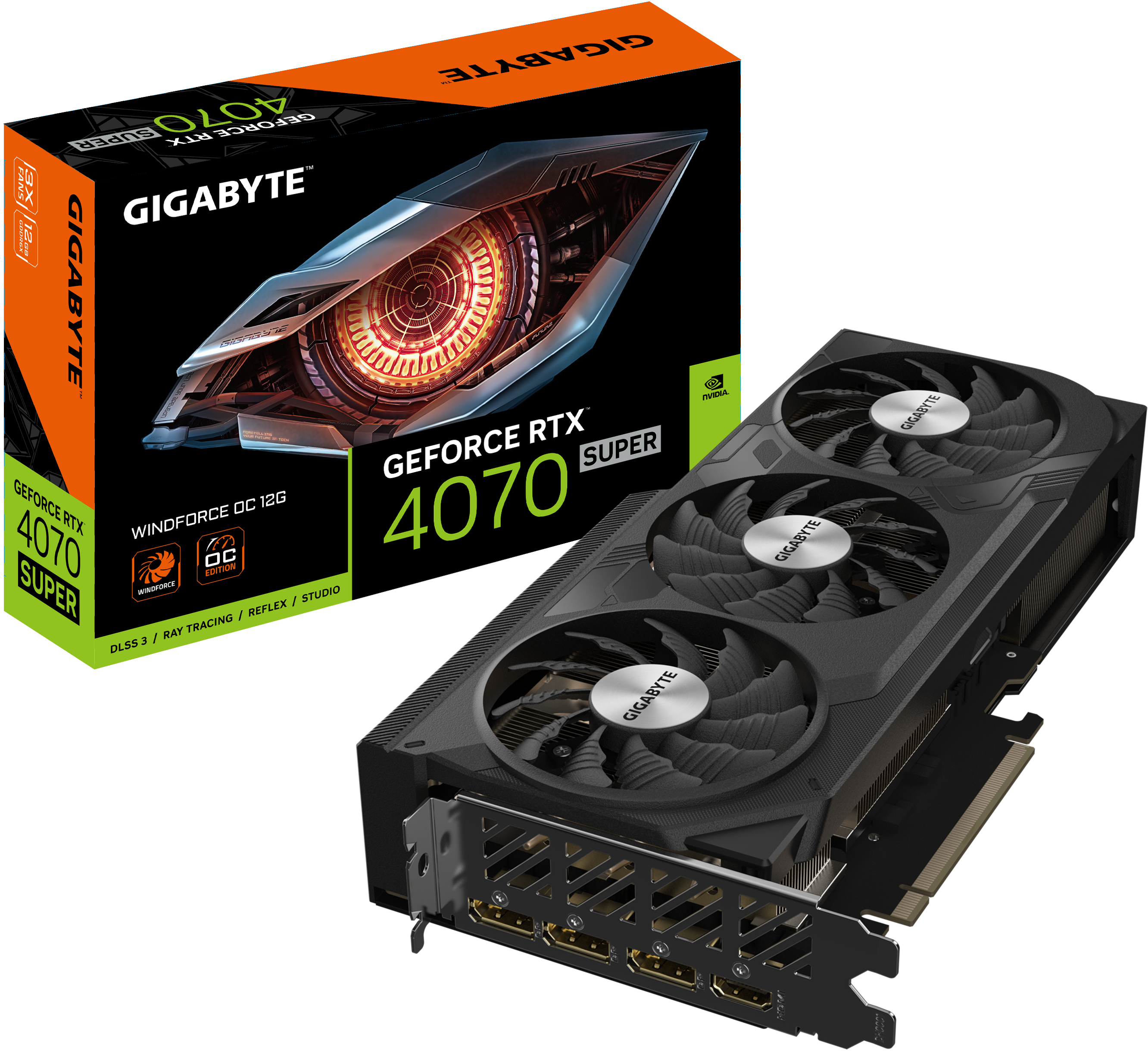 Gigabyte GeForce RTX 4070 SUPER WINDFORCE OC 12G: beste prijzen