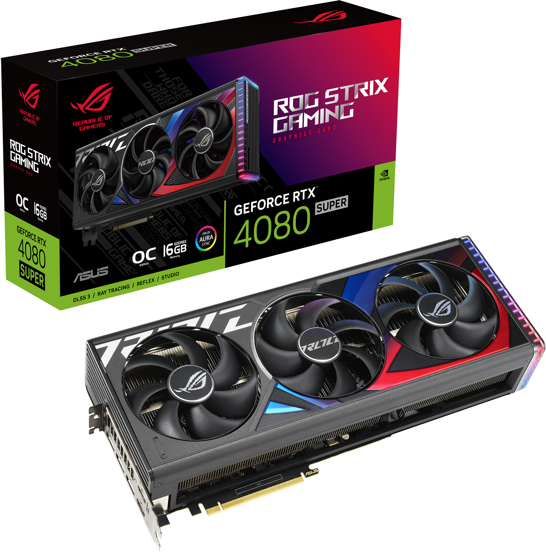 【ジャンク品】GeForce RTX 4080 SUPER ASUS ROG Strix GeForce RTX 4080 SUPER 16GB GDDR6X OC Edition