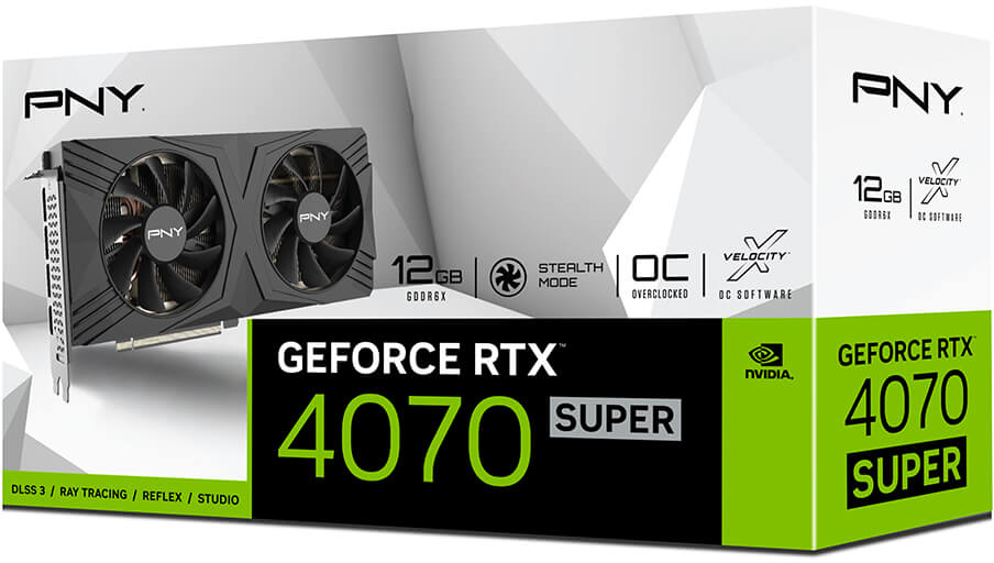 PNY GeForce RTX 4070 SUPER 12GB VERTO Overclocked Dual Fan: beste
