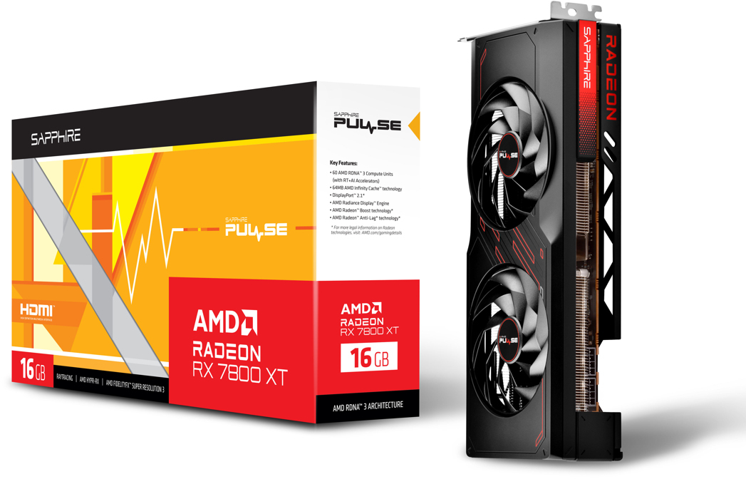 Sapphire Pulse AMD Radeon RX 7800 XT 16GB: beste prijzen, echte