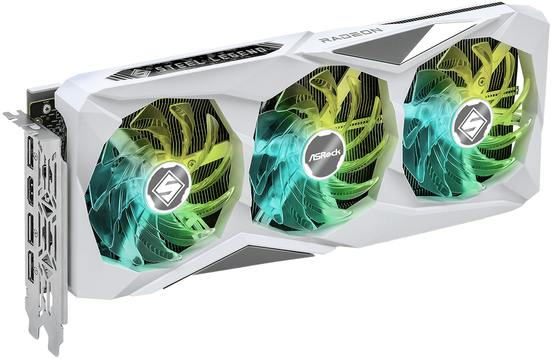 RX 7600 Steel Legend ジャンク Radeon RX 7600 XT Steel Legend 16GB OC | ASRock グラフィック