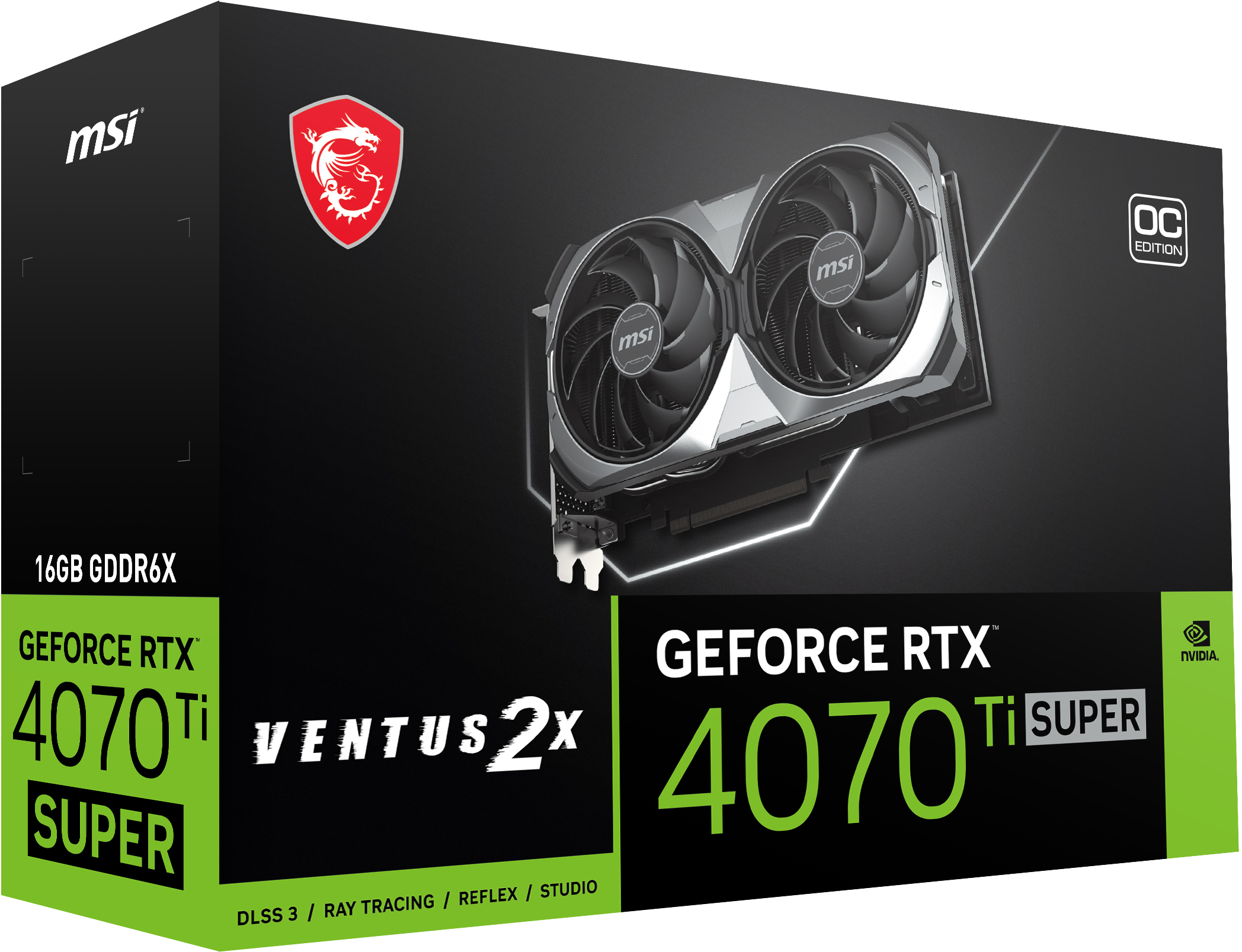 MSI GeForce RTX 4070 Ti SUPER 16G VENTUS 2X OC: beste prijs - Tweakers