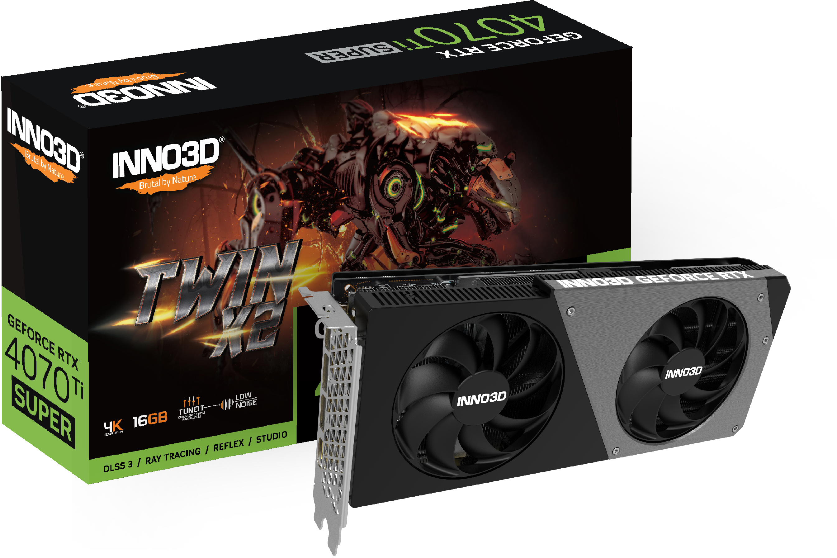 INNO3D GeForce RTX 4070 Ti SUPER TWIN X2: beste prijs - Tweakers