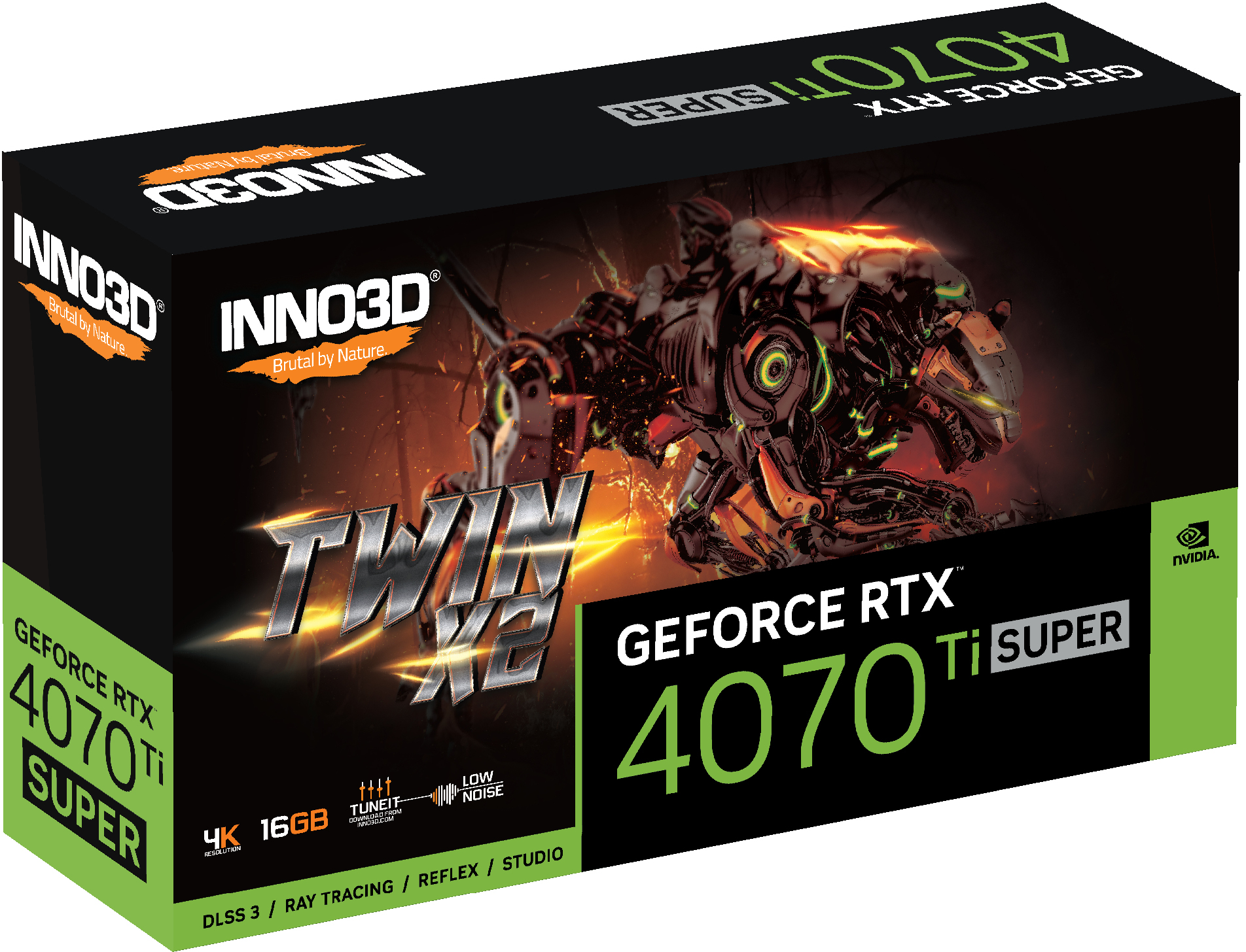 INNO3D GeForce RTX 4070 Ti SUPER TWIN X2: beste prijs - Tweakers