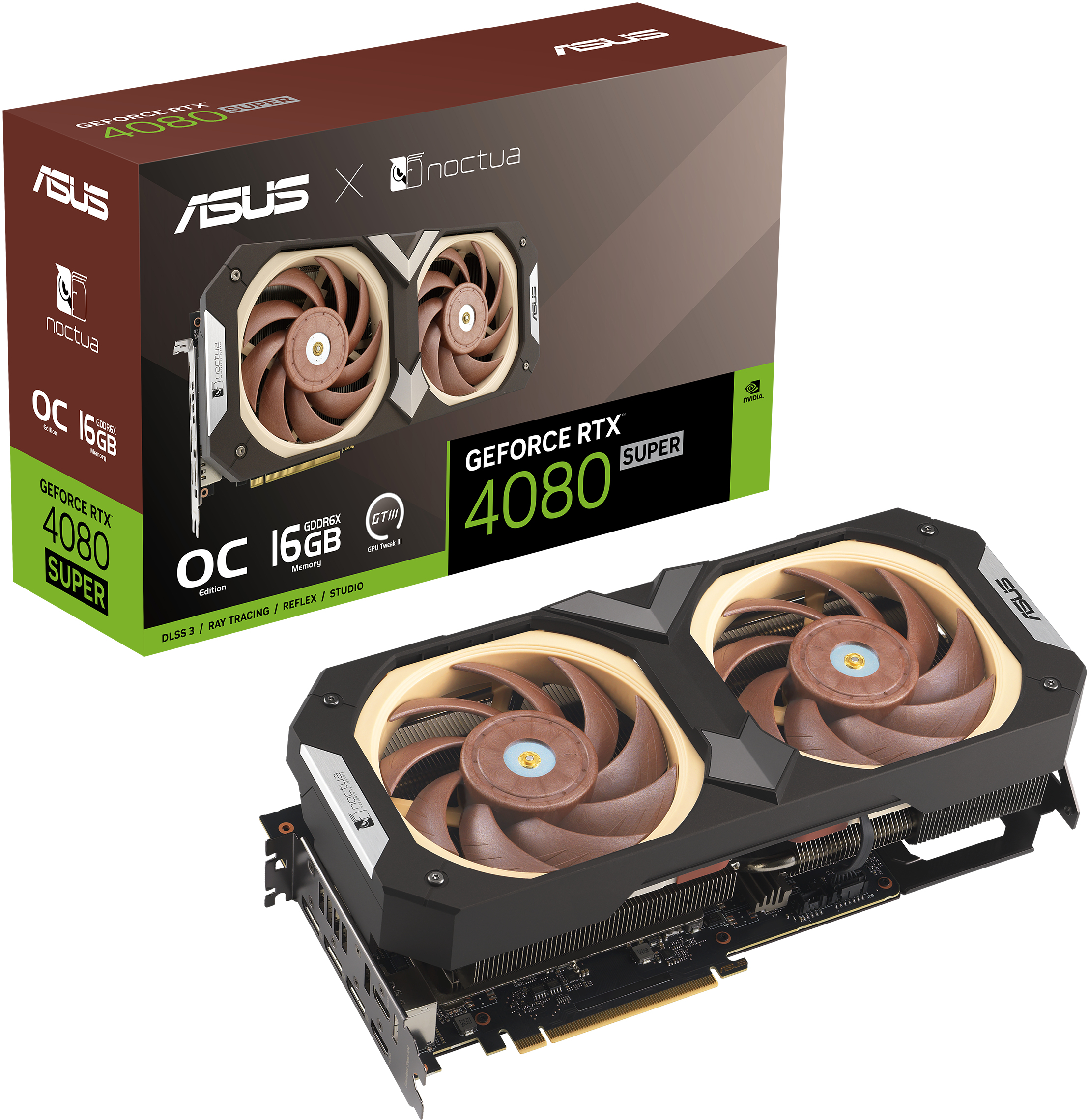 ASUS GeForce RTX 4080 SUPER 16GB GDDR6X Noctua OC Edition: beste