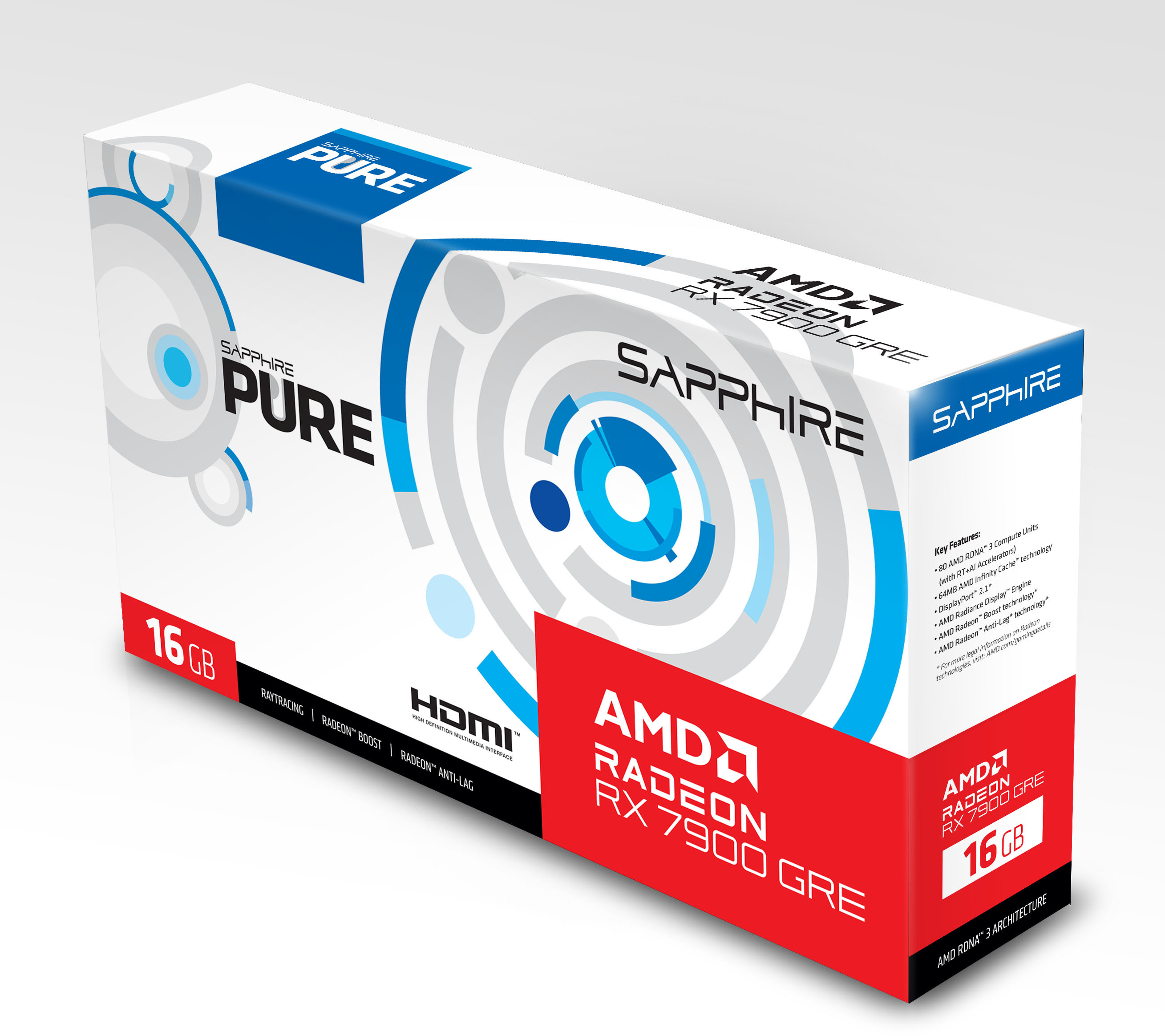 Sapphire　PURE　RADEON RX 7900GRE Sapphire Pure AMD Radeon RX 7900 GRE 16GB: beste prijs - Tweakers