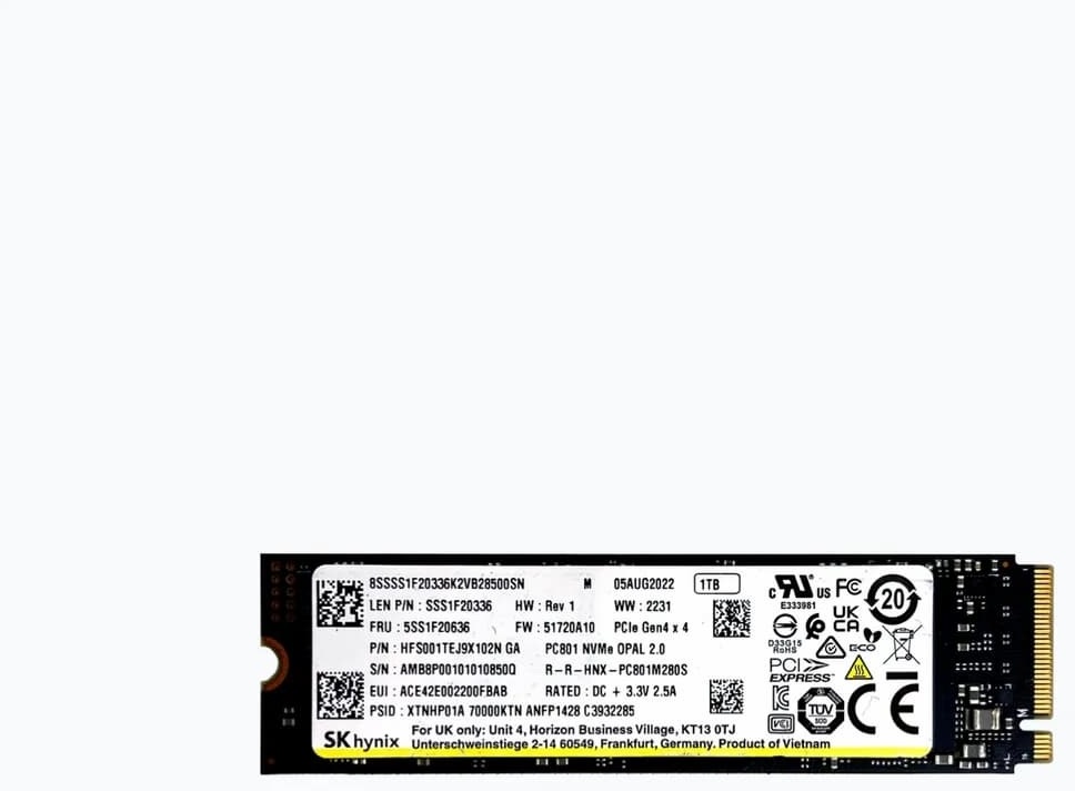SK hynix PC801 PCIe Gen4 x4 NVMe M.2 2280 SSD 1TB: beste prijs