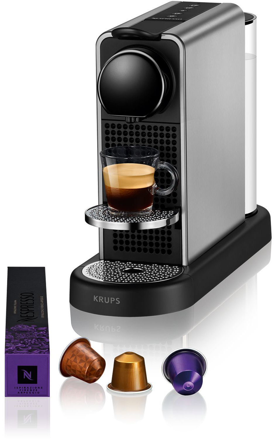 Krups Nespresso Citiz Platinum XN610T - Titan: beste prijs - Tweakers
