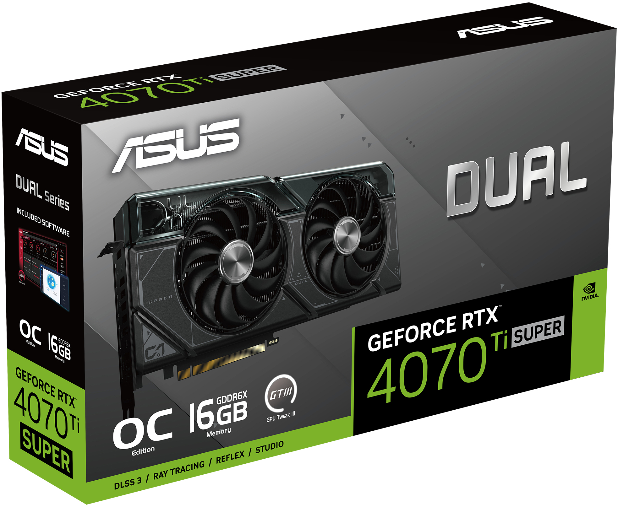ASUS Dual GeForce RTX 4070 Ti SUPER OC Edition 16GB GDDR6X: beste