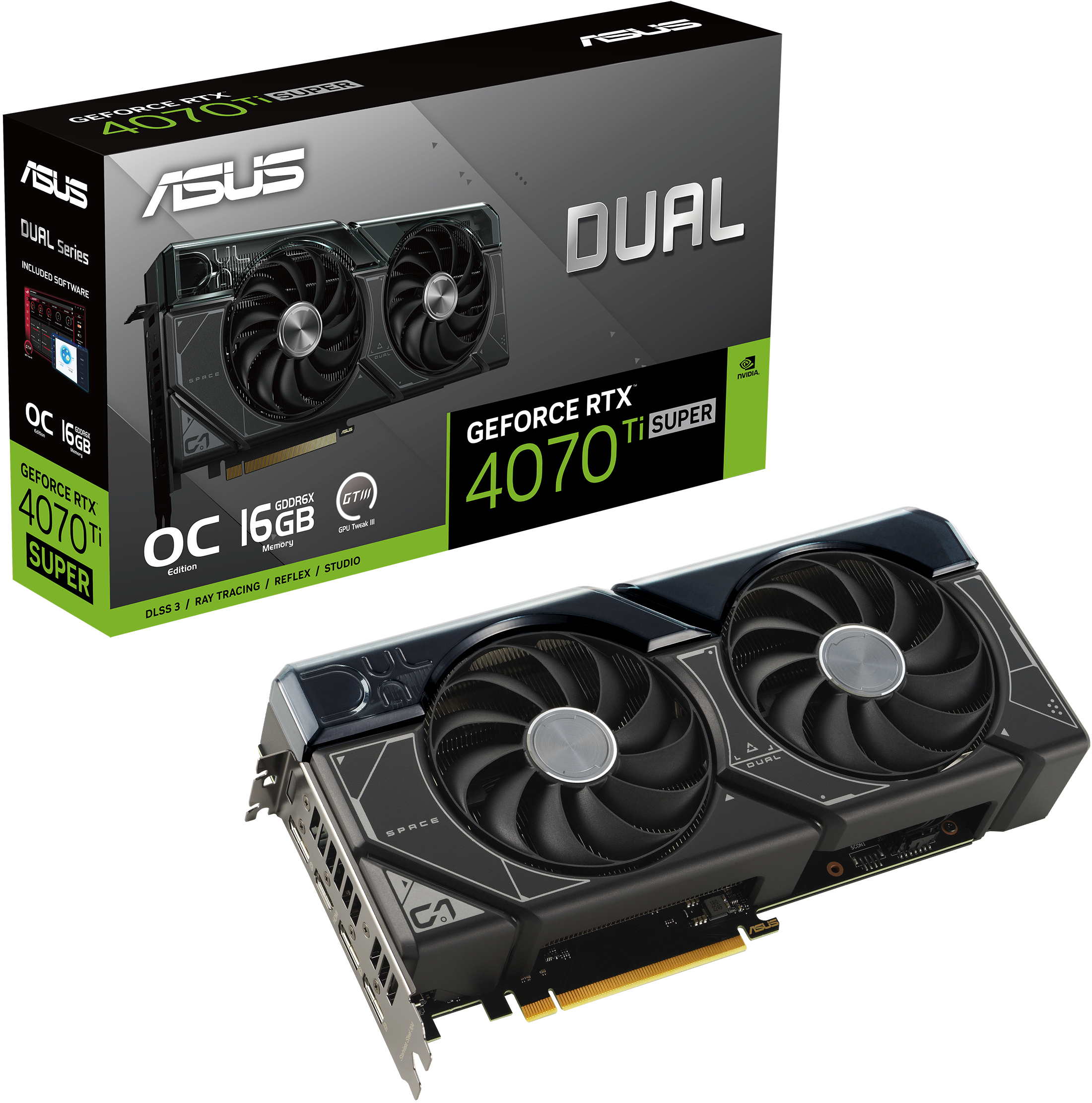 ASUS Dual GeForce RTX 4070 Ti SUPER OC Edition 16GB GDDR6X: beste