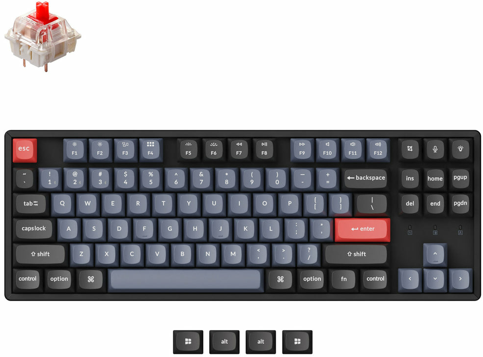 Keychron K8 Pro QMK/VIA, Aluminium Frame, RGB Backlight, Gateron