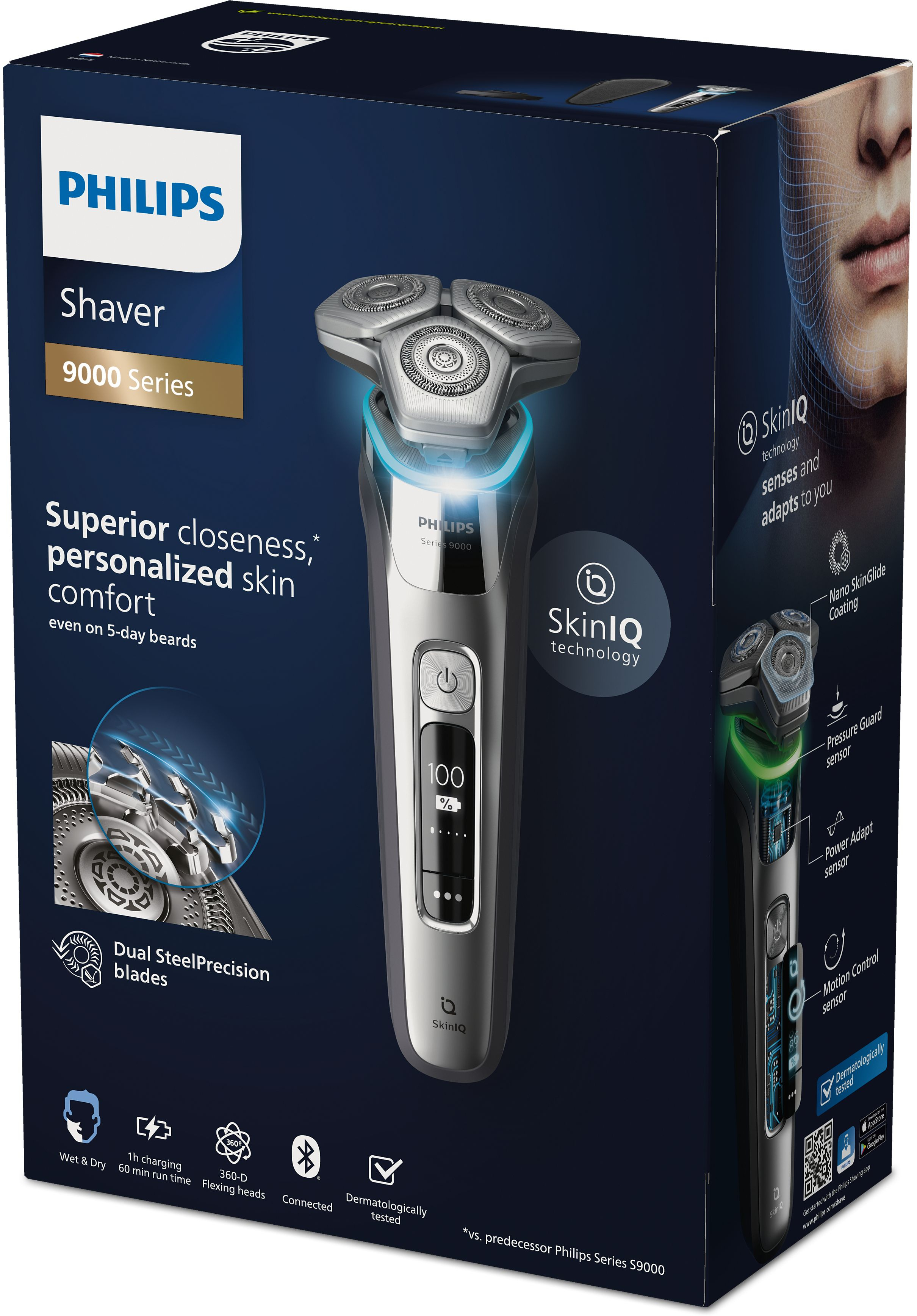 脱毛・除毛 PHILIPS Shaver 9000 Series SkinIQ Philips | Series 9000 SkinIQ Shaver | Shaver Shop
