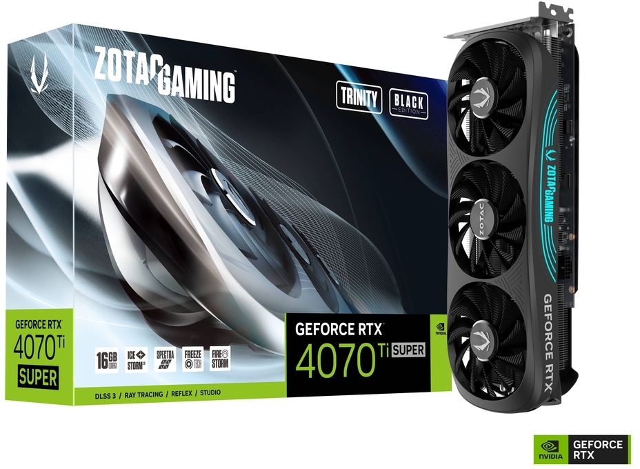 ZOTAC GAMING RTX 4070 Ti 12GB ジャンク Zotac Gaming GeForce RTX 4070 Ti SUPER Trinity Black Edition 16GB