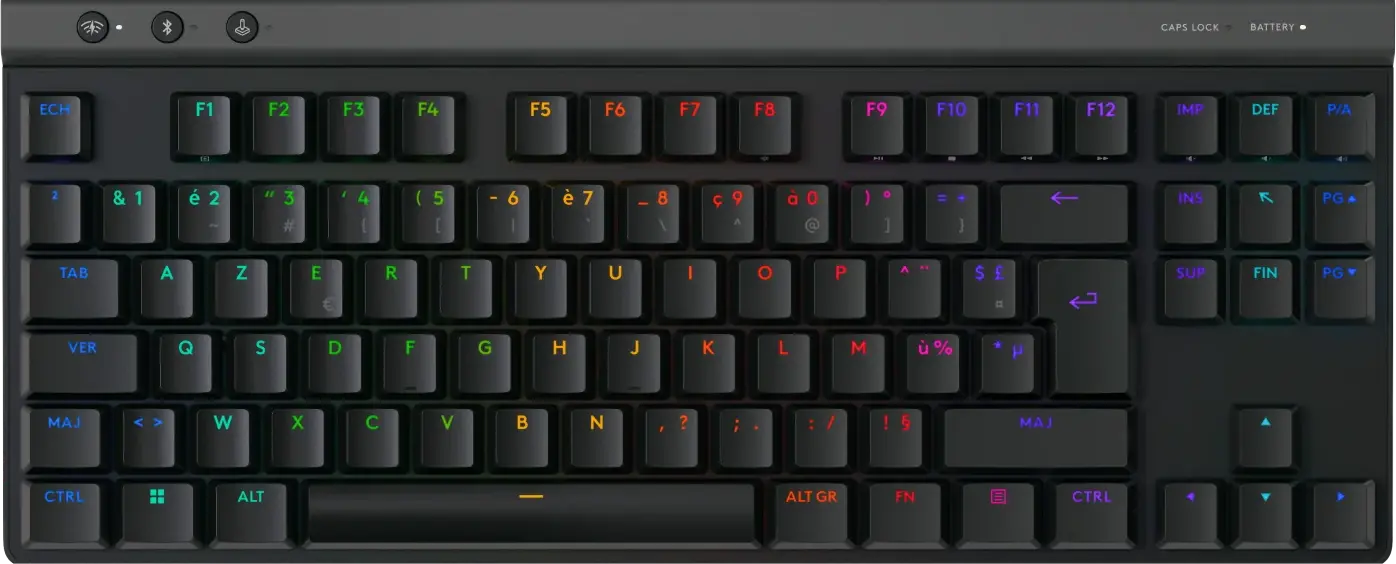 Logitech G515 Lightspeed TKL, Tactile, Azerty FR, Zwart: beste