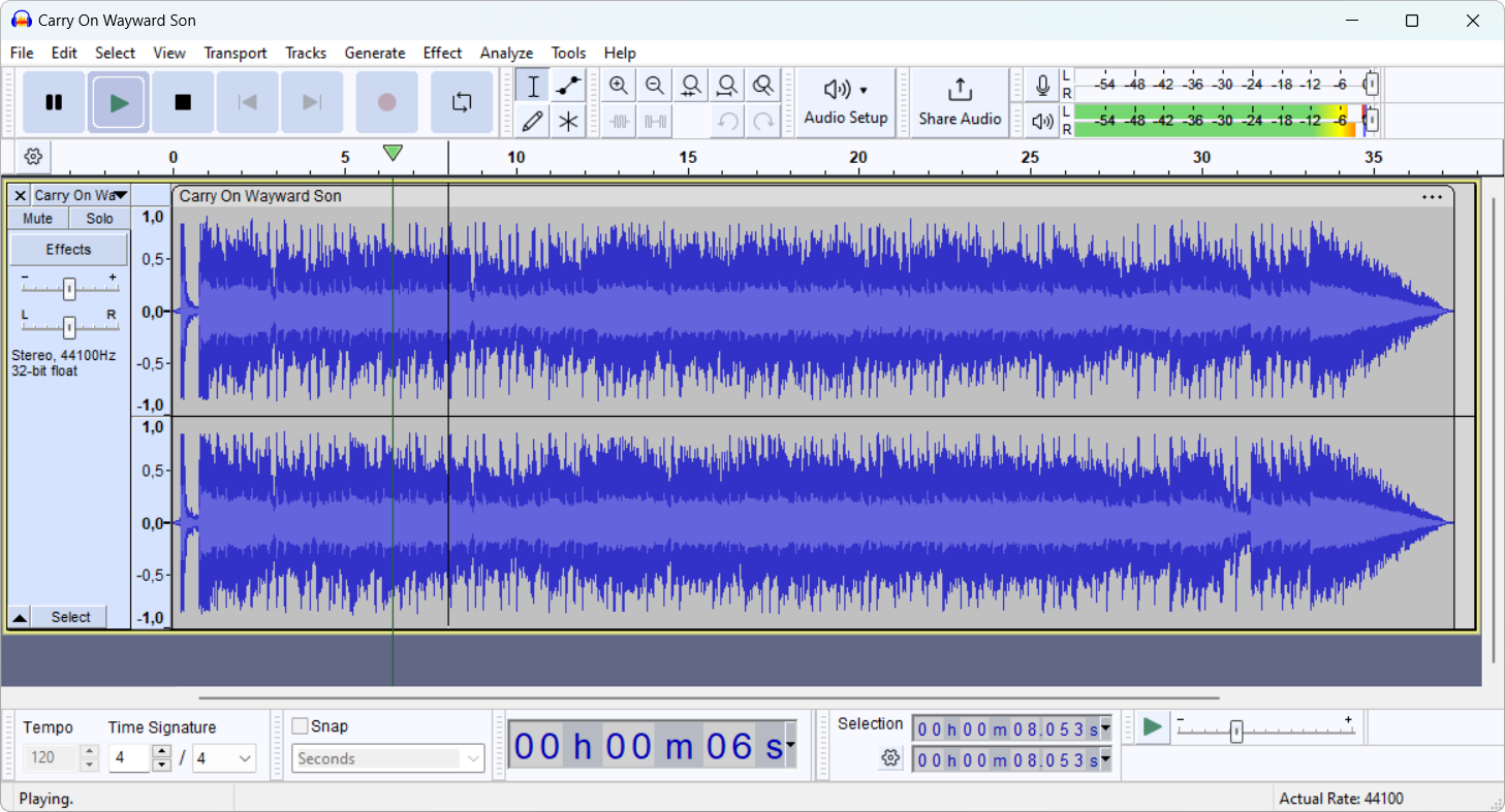 Audacity 363 light theme screenshot