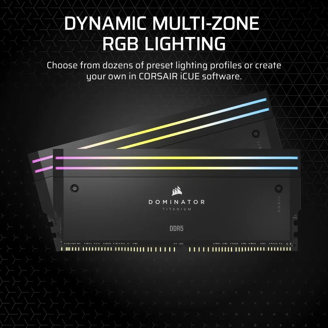 Corsair Dominator Titanium RGB DDR5 Light Enhancement Kit, Zwart